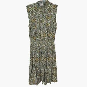 Trina Turk Sleeveless Boho High Neck Dress